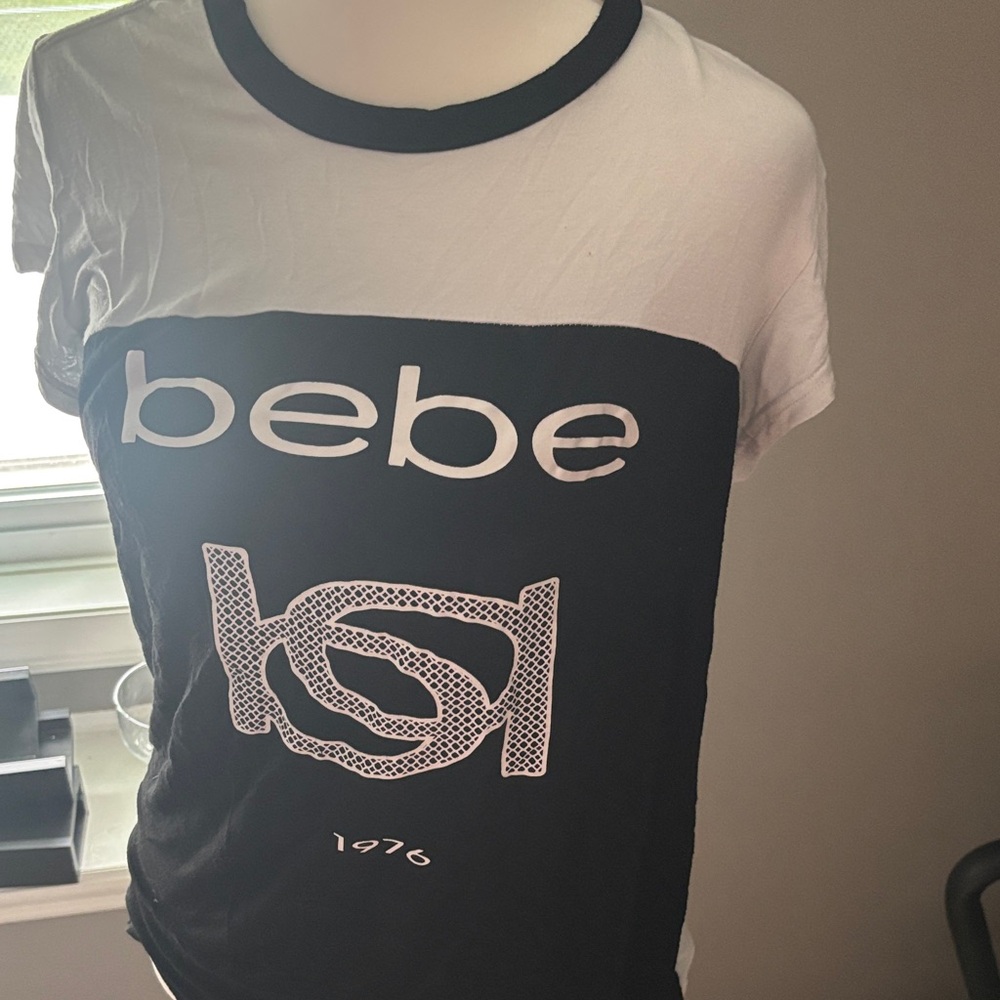 Bebe Monochrome Graphic Tee